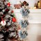 SIMISI RIBBON Christmas Buffalo Plaid Bow Burlap Black White Plaid Bows for Wreath Kitchen Decor (9.5 x 13 inch)